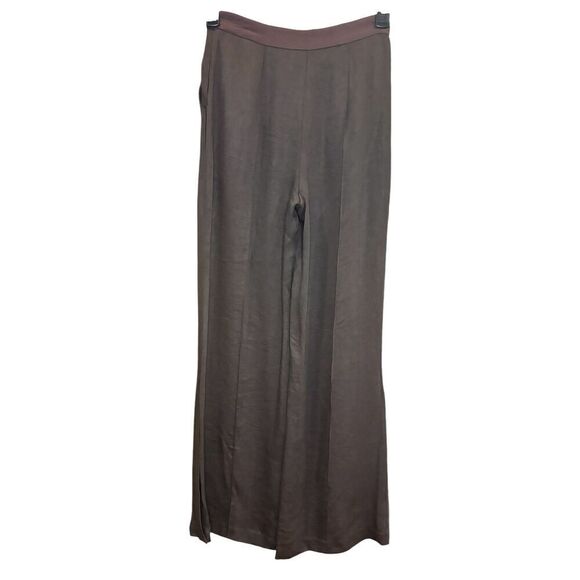 La Ligne Wide Leg Linen Blend Pant in Coffee Brown NWT Size 2 - Picture 2 of 6